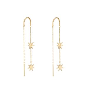 9ct Gold Drop Earrings