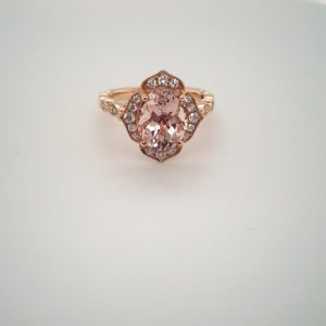 18ct Rose Gold Morganite Ring