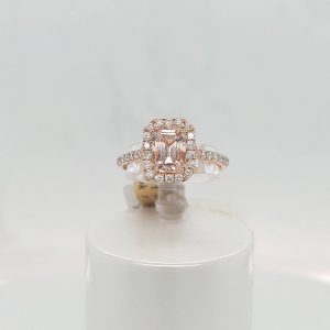 9ct Rose Gold Morganite Ring